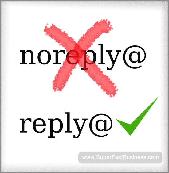 noreply@ and reply@ 