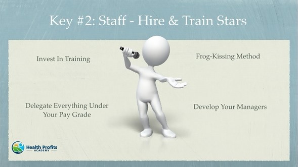 Step 2: Staff – Hire and train stars