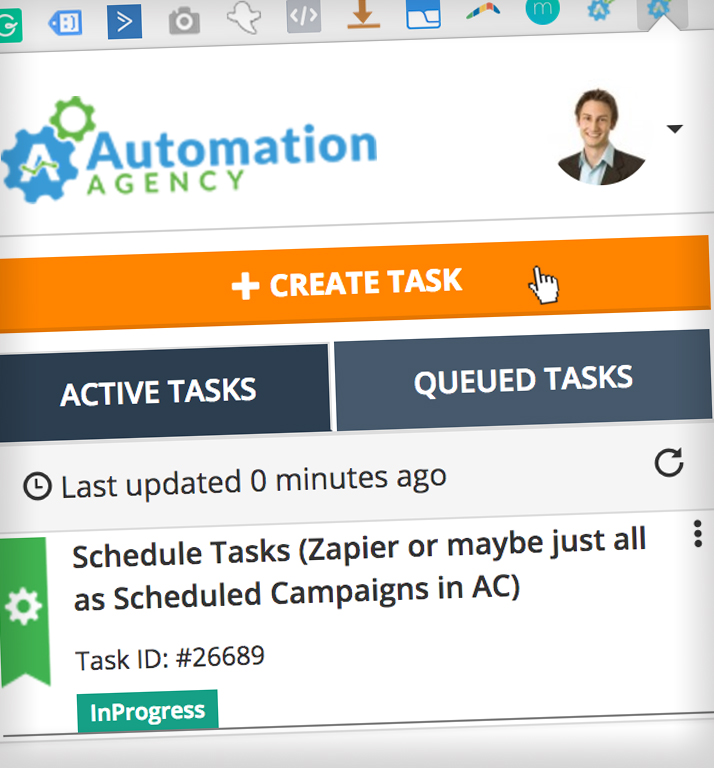 a screenshot of create task screen
