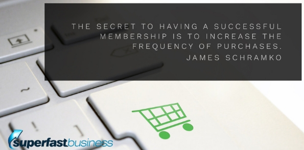 James Schramko says the secret to having a successful membership business is to increase the frequency of purchases.