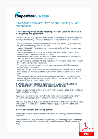 6 Questions you may have about running a paid membership Thumbnail