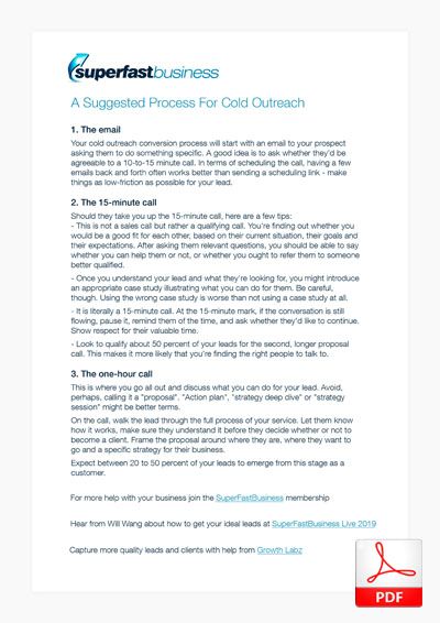A Suggested Process For Cold Outreach Thumbnail