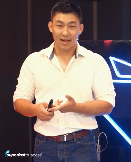 Will Wang on stage