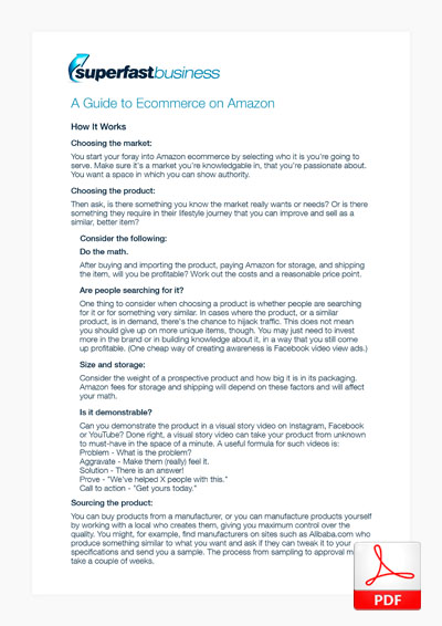 A Guide to Ecommerce on Amazon Thumbnail