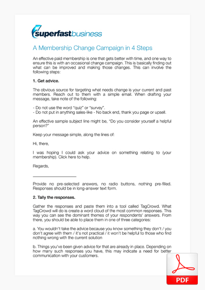 A Membership Change Campaign in 4 Steps thumbnail