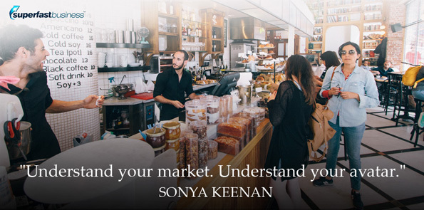 Sonya Keenan says understand your market. Understand your avatar.