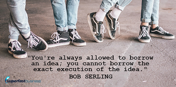 Bob Serling says you're always allowed to borrow an idea; you cannot borrow the exact execution of the idea.