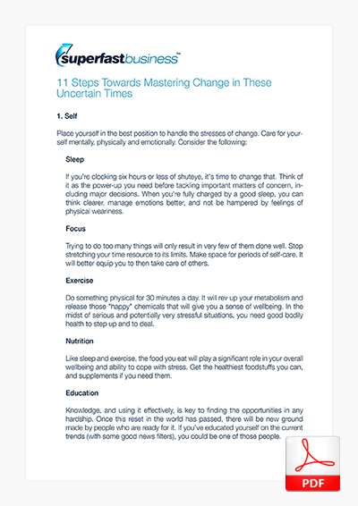 11 Steps Towards Mastering Change in These Uncertain Times thumbnail image