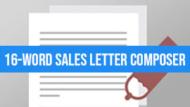 16-word sales letter composer