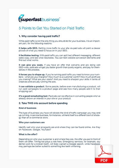 5 Points to Get You Started on Paid Traffic thumbnail image