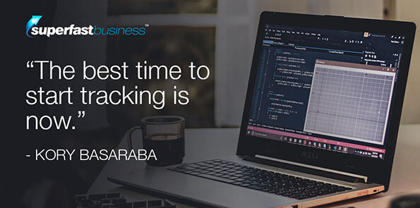 Kory Basaraba says the best time to start tracking is now.