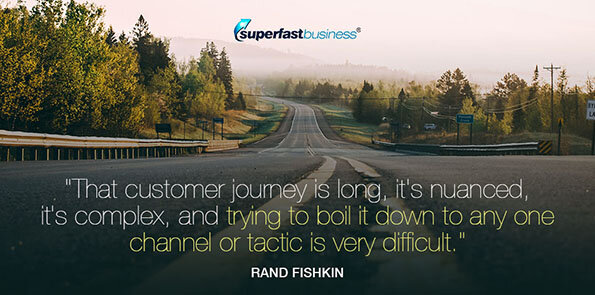 Rand Fishkin says, that customer journey is long, it's nuanced, it's complex, and trying to boil it down to any one channel or tactic is very difficult.