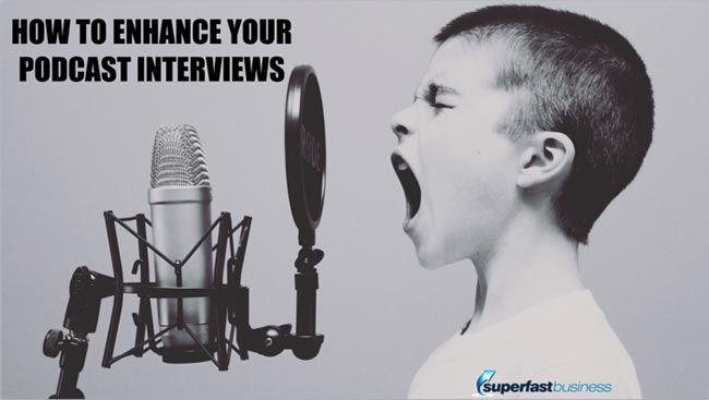 An image representation of how to enhance your podcast interviews