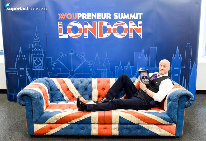A Photo of Chris Ducker at the Youpreneur Summit in London