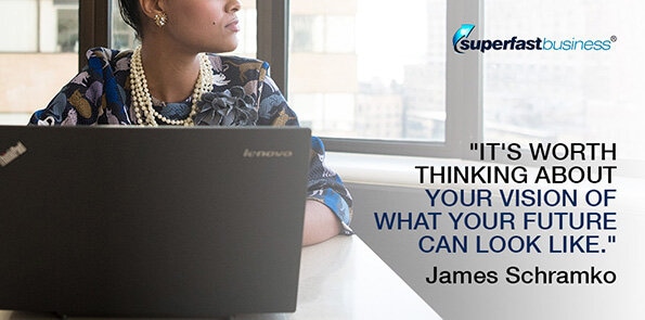 James Schramko says it's worth thinking about your vision of what your future can look like.