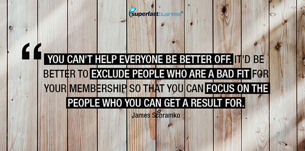 James Schramko says you can't help everyone be better off.