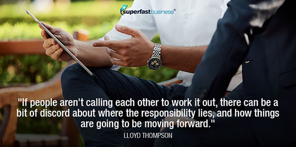 Lloyd Thompson says people have to talk about where responsibility lies.