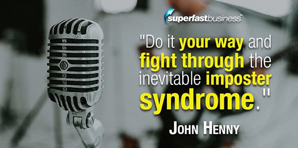 Quote from John Henny about impostor syndrome