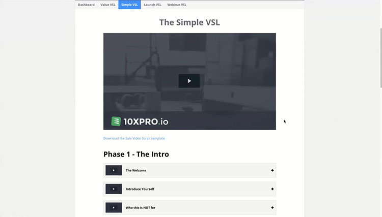 Simple VSL videos