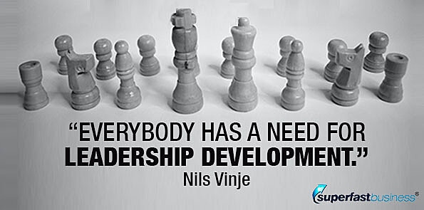 Nils Vinje says everybody has a need for leadership development.